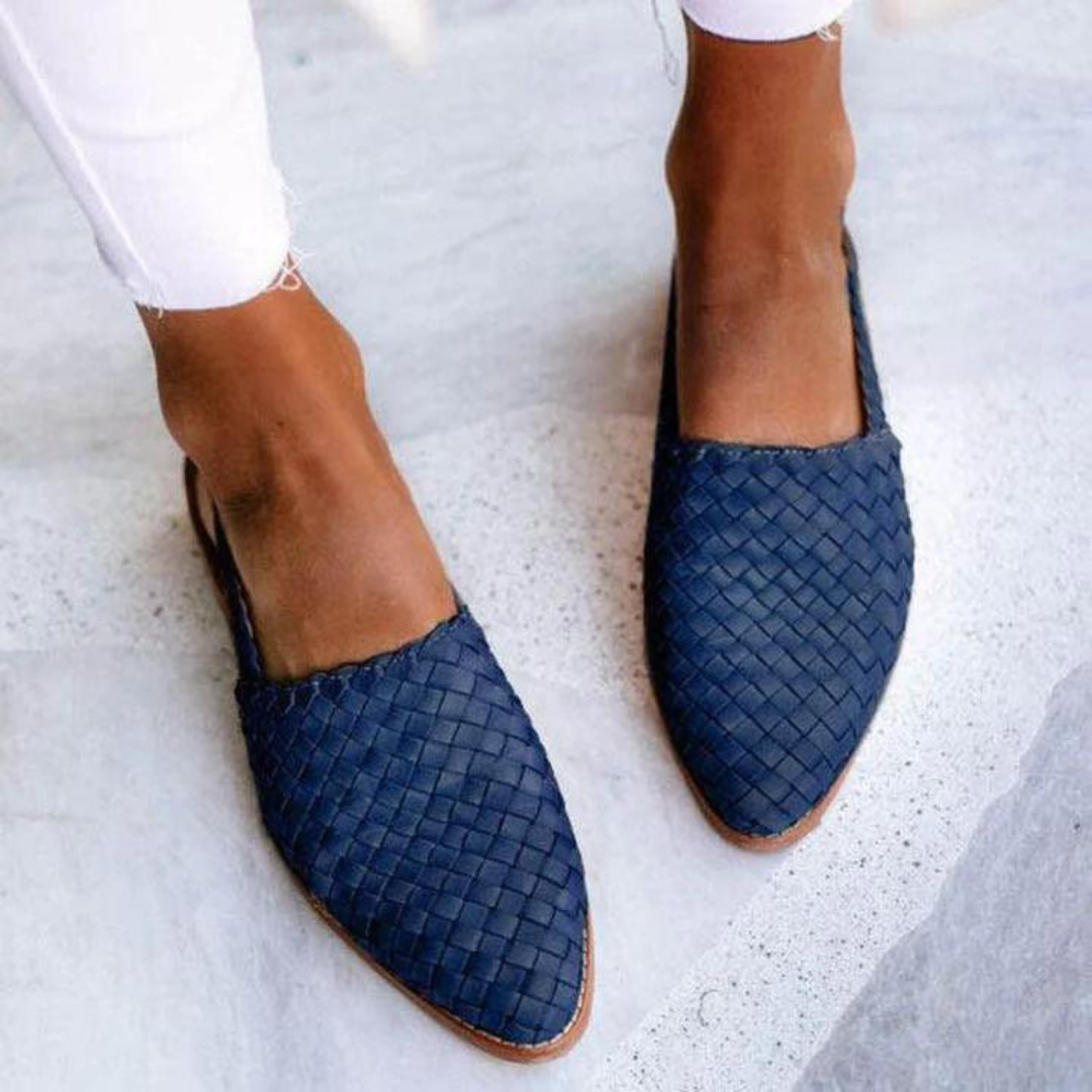Arielle-Claire™ | Eleganckie i Wygodne Ręcznie Wykonane Płaskie Sandały