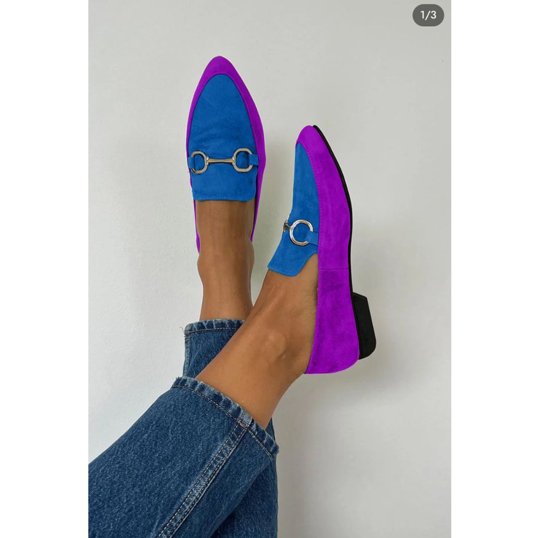 Evelara | Płaskie buty retro z metalową klamrą i eleganckim wykończeniem