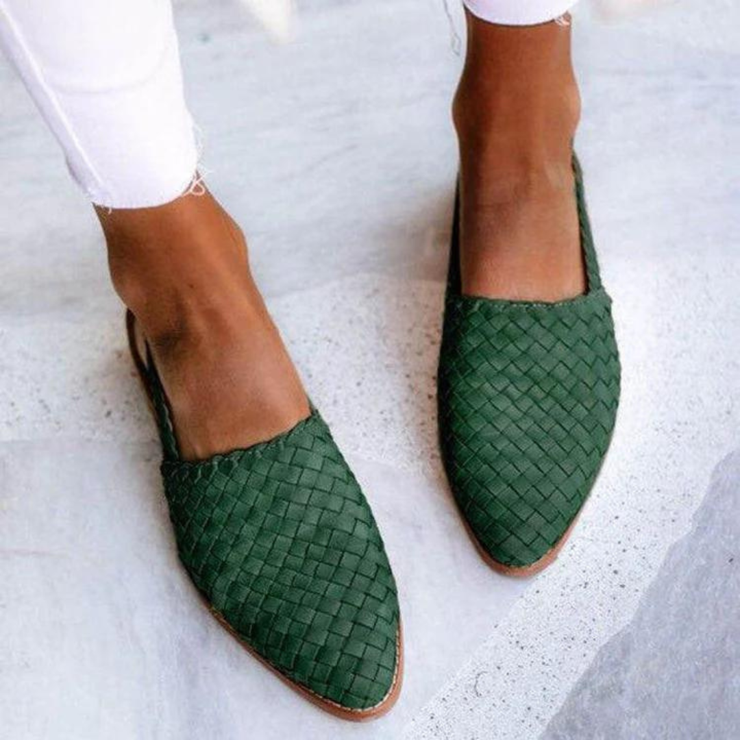 Arielle-Claire™ | Eleganckie i Wygodne Ręcznie Wykonane Płaskie Sandały